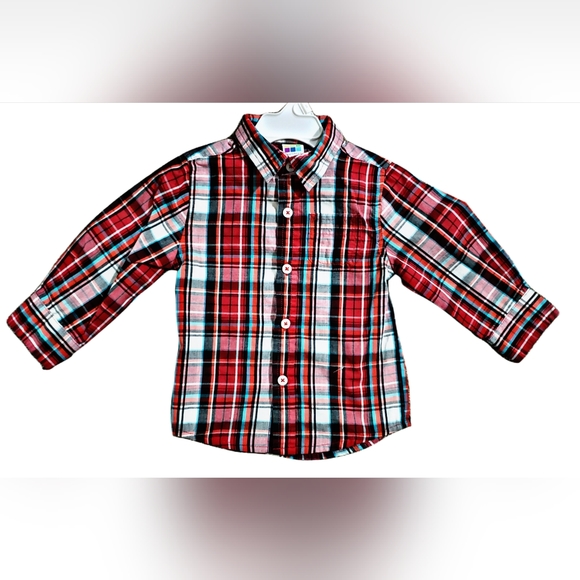 healthtex Shirts & Tops Baby Toddler Boy Long Sleeve Woven Shirt